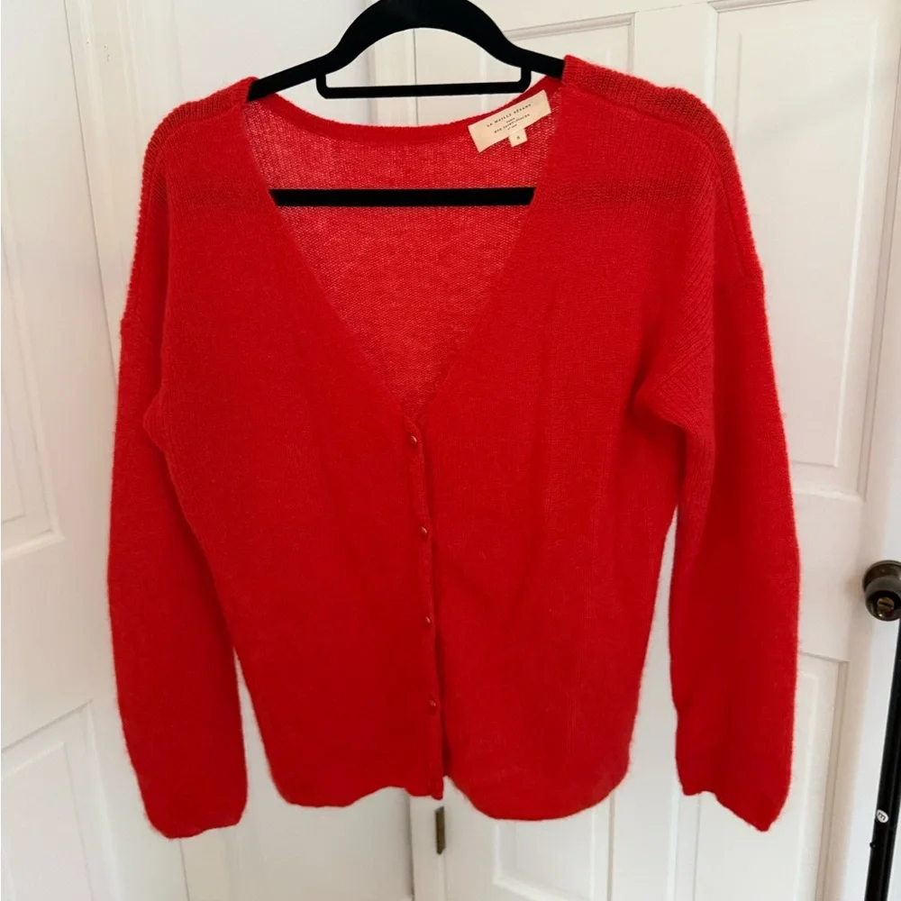 Sezane Barry cardigan sweater RED - Picture 4 of 7